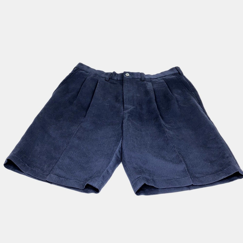 Ping Men's Shorts Pleated Front Golf Business Casual Navy Blue Size 36